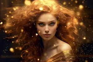 Who does everyone's hair in space? image