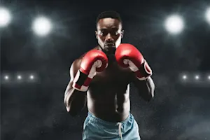 Why couldn't the boxer make it in stand-up comedy? image