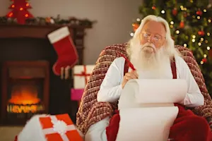 Why did Santa spell Christmas N-O-E? image