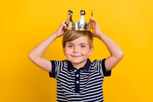 Why did the boy think he was a prince after going to Burger King®? image