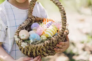 Why did the chicken win the Easter egg hunt? image