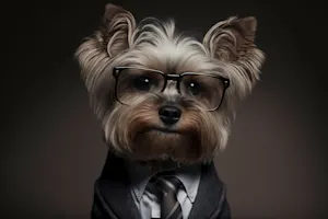 Why did the dog put on a business suit? image