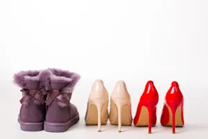 Why did the heels and the boots get along? image