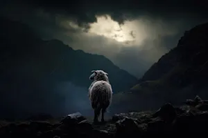 Why did the lamb's mom have to lock her door at night? image