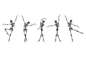 Why didn't the skeleton cross the road? image