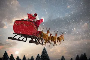 Why does Santa's sled get such good mileage? image
