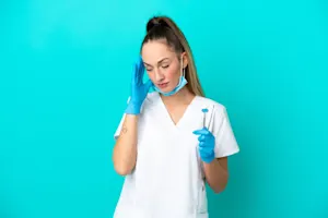 Why don't dentists get along with manicurists? image