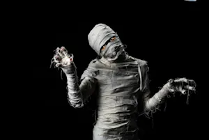 Why don't mummies go on vacation? image