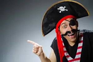 Why was the pirate late for work? image